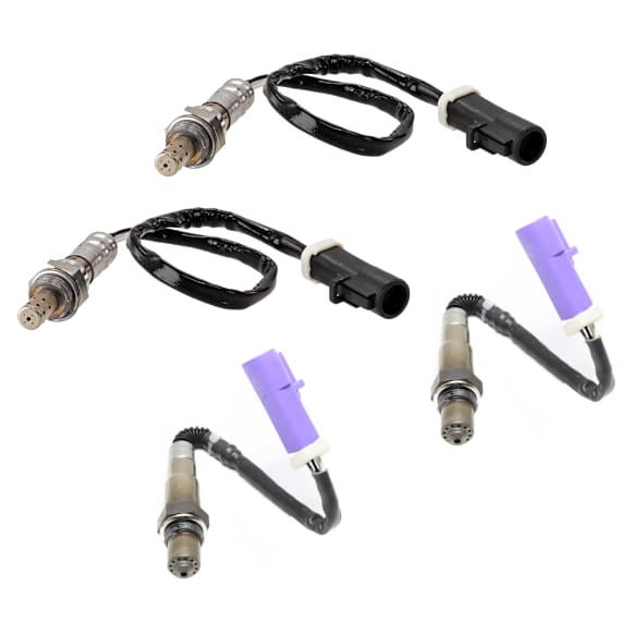 Before and After Catalytic Converter Oxygen Sensor, Set of 4, 4-wire