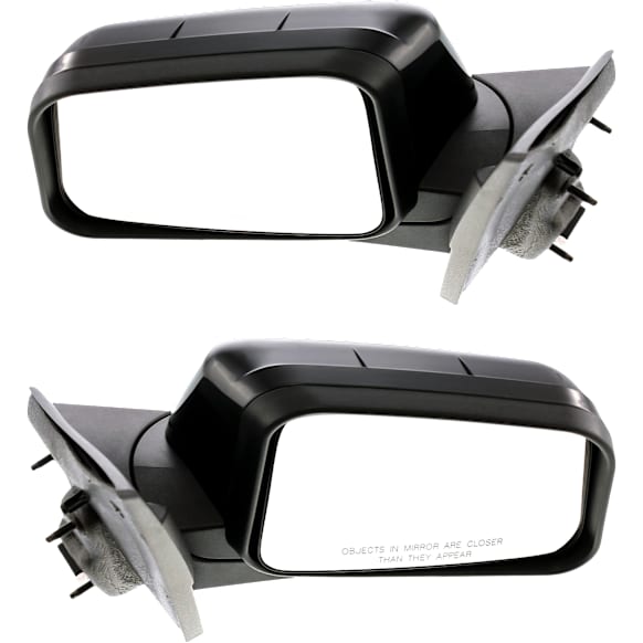 2007 Ford Edge - Driver and Passenger Side Mirror, Power Adjust, Non-Heated, Paintable, Manual Folding, No Signal Light, No Blind Spot Feature, No Memory, No Puddle Light, No Auto-Dimming