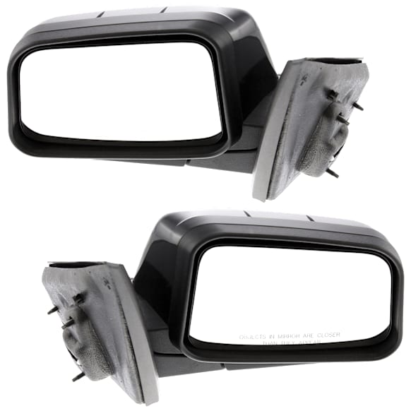 Driver and Passenger Side Mirrors, Power Adjust, Manual Folding, Non-Heated, Paintable, No Signal Light, No Memory, No Puddle Light, No Auto-Dimming, No Blind Spot Feature