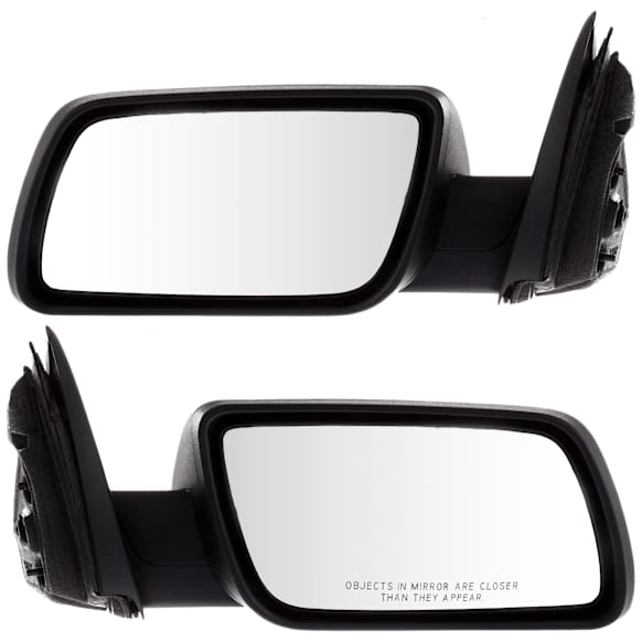 Driver and Passenger Side Mirrors, Power Adjust, Manual Folding, Non-Heated, Textured Black, No Signal Light, No Memory, No Puddle Light, No Auto-Dimming, No Blind Spot Feature