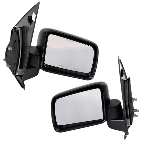 Driver and Passenger Side Mirror, Manual Adjust, Non-Heated, Manual Folding, Paintable, No Signal Light, No Memory, No Puddle Light, No Auto-Dim, No Blind Spot Feature
