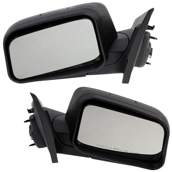 Driver and Passenger Side Mirrors, Power Adjust, Manual Folding, Non-Heated, Textured Black, No Signal Light, No Memory, No Puddle Light, No Auto-Dimming, No Blind Spot Feature