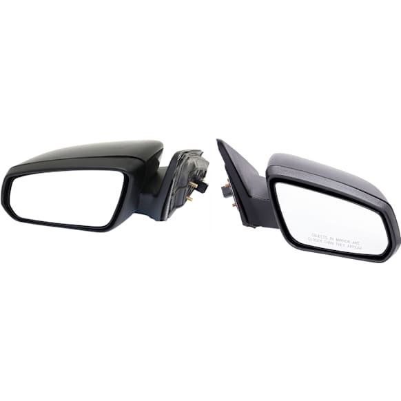 Driver and Passenger Side Mirrors, Power Adjust, Manual Folding, Non-Heated, Paintable, No Signal Light, No Memory, No Puddle Light, No Auto-Dimming, No Blind Spot Feature