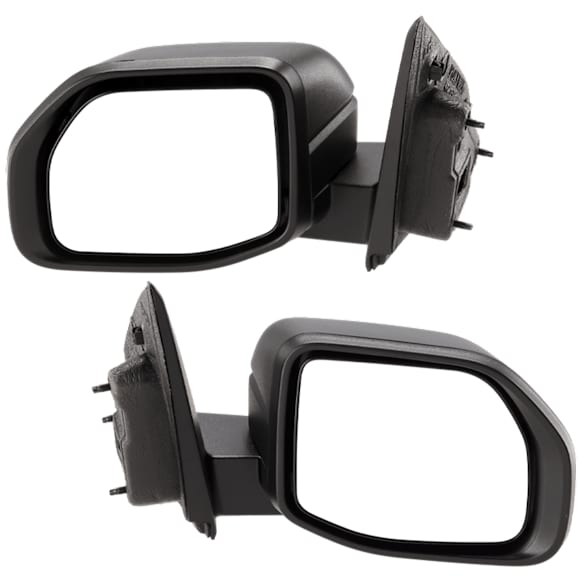 Driver and Passenger Side Mirror, Manual Adjust, Non-Heated, Manual Folding, Textured Black, No Signal Light, No Memory, No Puddle Light, No Auto-Dim, No Blind Spot Feature