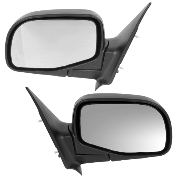 Driver and Passenger Side Mirrors, Manual Adjust, Manual Folding, Non-Heated, Paintable, No Signal Light, No Memory, No Puddle Light, No Auto-Dimming, No Blind Spot Feature