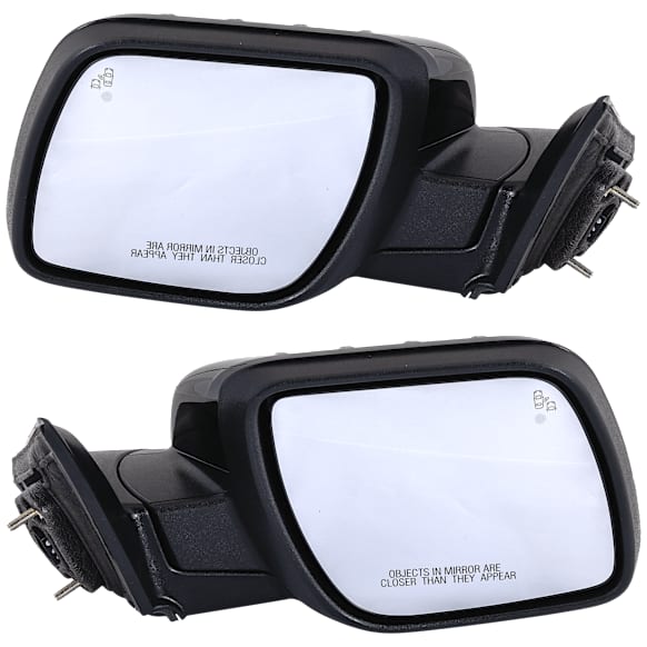 Driver and Passenger Side Mirrors, Power Adjust, Power Folding, Heated, Paintable, In-housing Signal Light, With memory, With Puddle Light, No Auto-Dimming, With Blind Spot Detection in Glass
