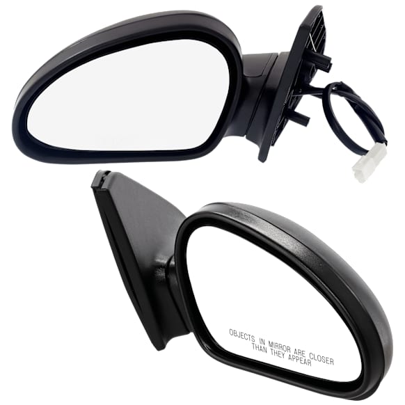 Driver and Passenger Side Mirrors, Power Adjust, Non-Folding, Non-Heated, Textured Black, No Signal Light, No Memory, No Puddle Light, No Auto-Dimming, No Blind Spot Feature