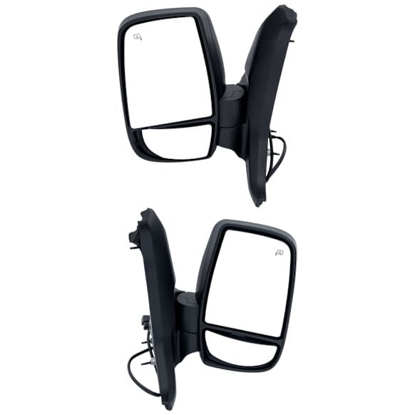 Driver and Passenger Side Mirrors, Power Adjust, Heated, Manual Folding, Textured Black