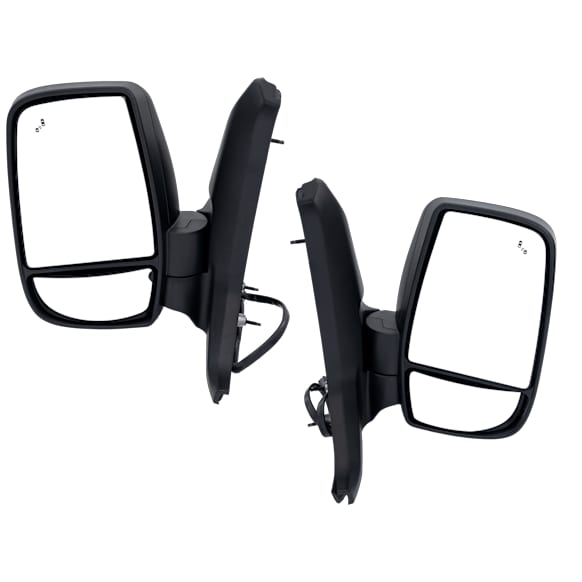 Driver and Passenger Side Mirrors, Power Adjust, Heated, Power Folding, Textured Black
