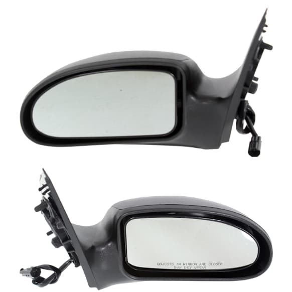 Driver and Passenger Side Mirrors, Power Adjust, Non-Folding, Non-Heated, Textured Black, No Signal Light, No Memory, No Puddle Light, No Auto-Dimming, No Blind Spot Feature