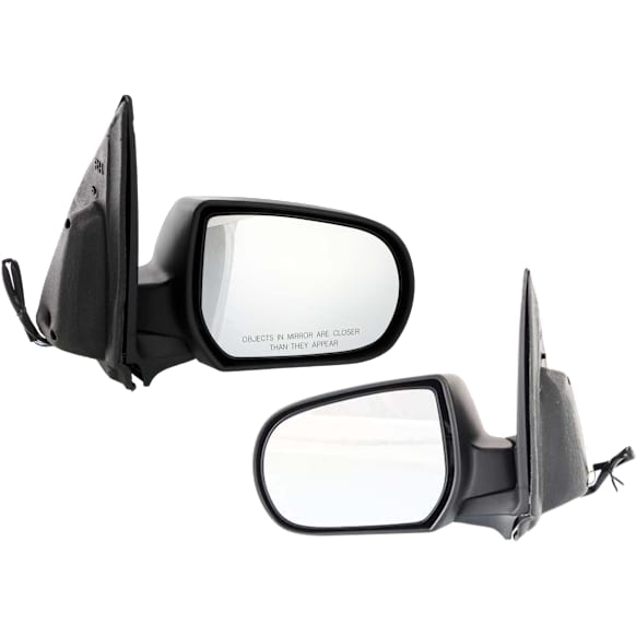 Driver and Passenger Side Mirrors, Power Adjust, Manual Folding, Non-Heated, Textured Black, No Signal Light, No Memory, No Puddle Light, No Auto-Dimming, No Blind Spot Feature
