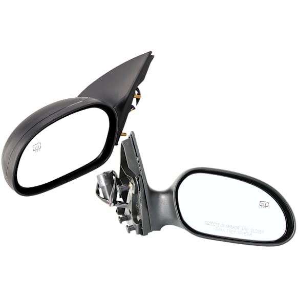 Driver and Passenger Side Mirrors, Power Adjust, Non-Folding, Heated, Textured Black, No Signal Light, No Memory, No Puddle Light, No Auto-Dimming, No Blind Spot Feature