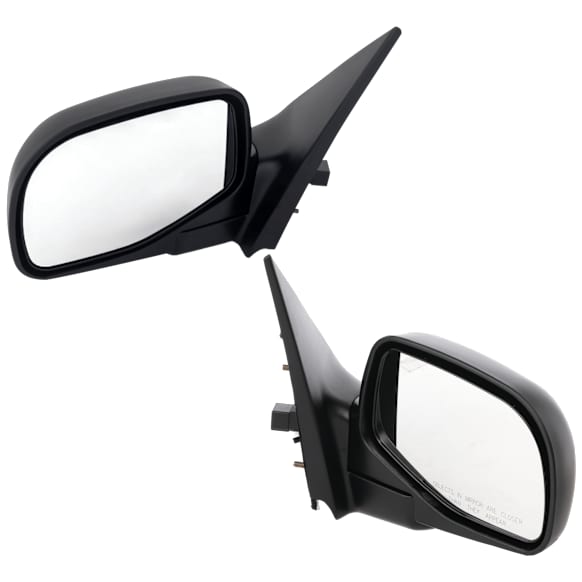 Driver and Passenger Side Mirrors, Power Adjust, Manual Folding, Non-Heated, Textured Black, No Signal Light, No Memory, With Puddle Light, No Auto-Dimming, No Blind Spot Feature