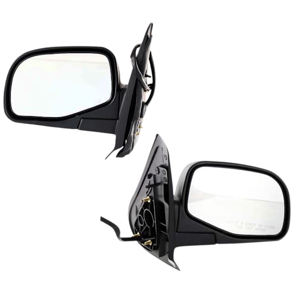 Driver and Passenger Side Mirrors, Power Adjust, Manual Folding, Non-Heated, Textured Black, No Signal Light, No Memory, No Puddle Light, No Auto-Dimming, No Blind Spot Feature