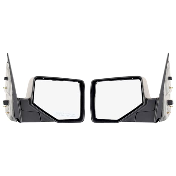 Driver and Passenger Side Mirrors, Manual Adjust, Manual Folding, Non-Heated, Chrome, No Signal Light, No Memory, No Puddle Light, No Auto-Dimming, No Blind Spot Feature