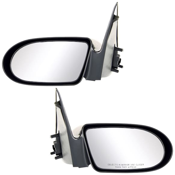 Driver and Passenger Side Mirrors, Manual Adjust, Non-Folding, Non-Heated, Paintable, No Signal Light, No Memory, No Puddle Light, No Auto-Dimming, No Blind Spot Feature