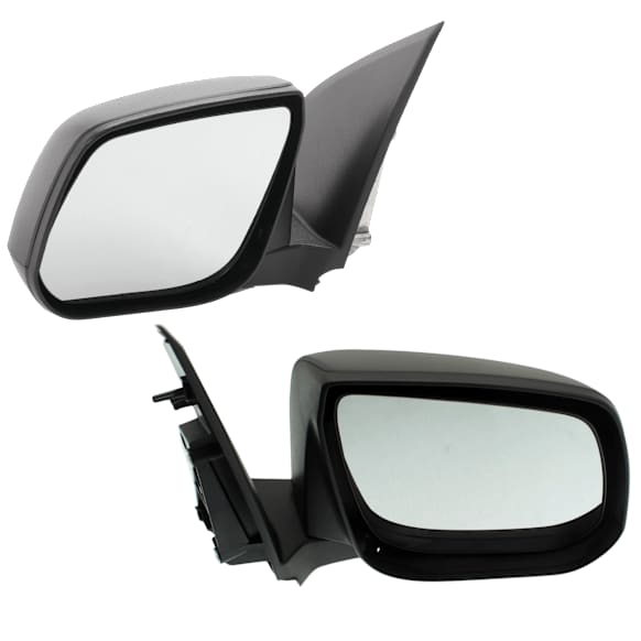 Driver and Passenger Side Mirror, Manual Adjust, Non-Heated, Manual Folding, Textured Black, No Signal Light, No Memory, No Puddle Light, No Auto-Dim, No Blind Spot Feature