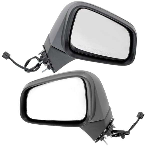 Driver and Passenger Side Mirror, Power Adjust, Heated, Manual Folding, Paintable, No Signal Light, No Memory, No Puddle Light, No Auto-Dim, No Blind Spot Feature