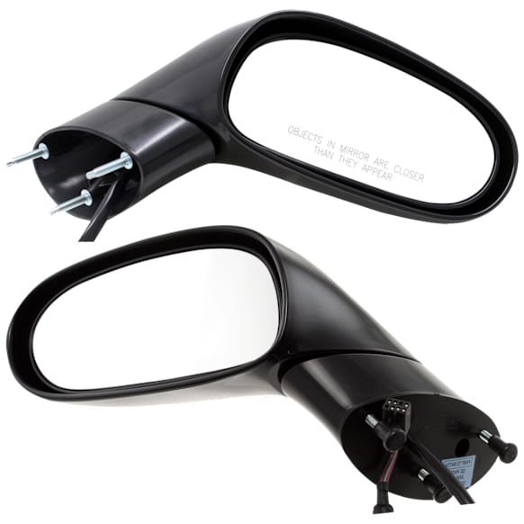 Driver and Passenger Side Mirror, Power Adjust, Heated, Driver side - Manual Folding; Passenger side - Non-Folding, Paintable, No Signal Light, Driver Side - No Memory; Passenger Side - With Memory