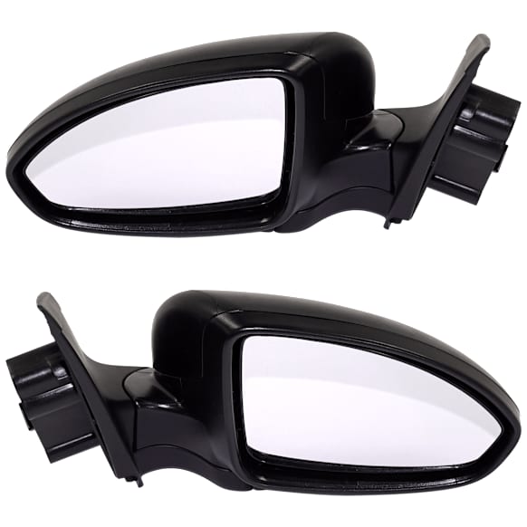 Driver and Passenger Side Mirror, Power Adjust, Non-Heated, Manual Folding, Paintable, No Signal Light, No Memory, No Puddle Light, No Auto-Dim, No Blind Spot Feature