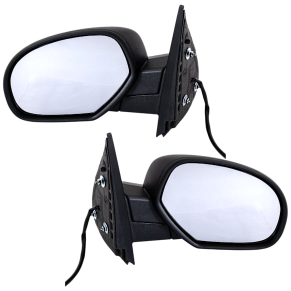 Driver and Passenger Side Mirror, Power Adjust, Non-Heated, Manual Folding, Textured Black, No Signal Light, No Memory, No Puddle Light, No Auto-Dim, No Blind Spot Feature
