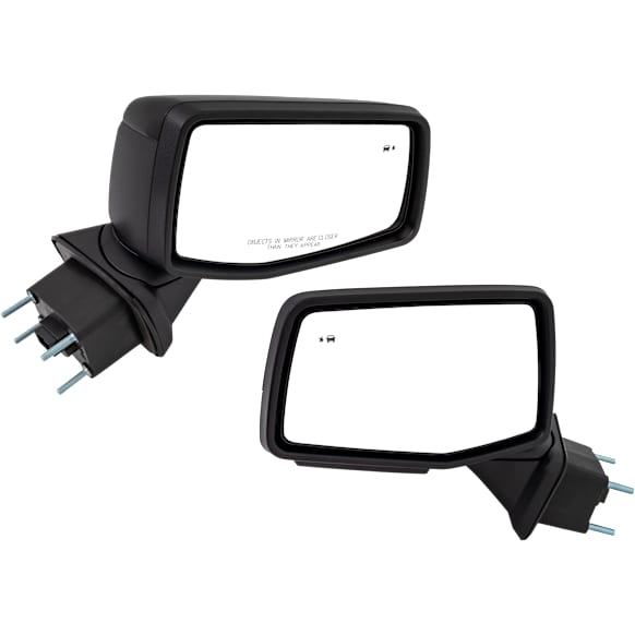 Driver and Passenger Side Mirrors, Power Adjust, Heated, Power Folding, Paintable, In-housing Signal Light, With Memory, With Puddle Light, No Auto-Dimming, With BSD in Glass, With (Temp Sensor, RH)