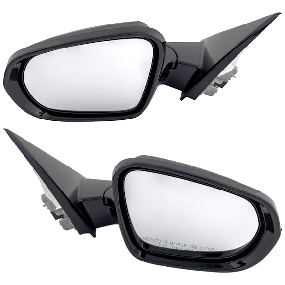 Driver and Passenger Side Mirror, Power Adjust, Heated, Manual Folding, Paintable, No Signal Light, No Memory, No Puddle Light, No Auto-Dim, No Blind Spot Feature