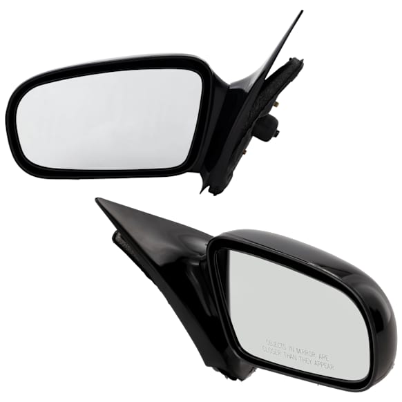 Coupe Driver and Passenger Side Mirror, Manual Adjust, Non-Heated, Non-Folding, Paintable, No Signal Light, No Memory, No Puddle Light, No Auto-Dim, No Blind Spot Feature