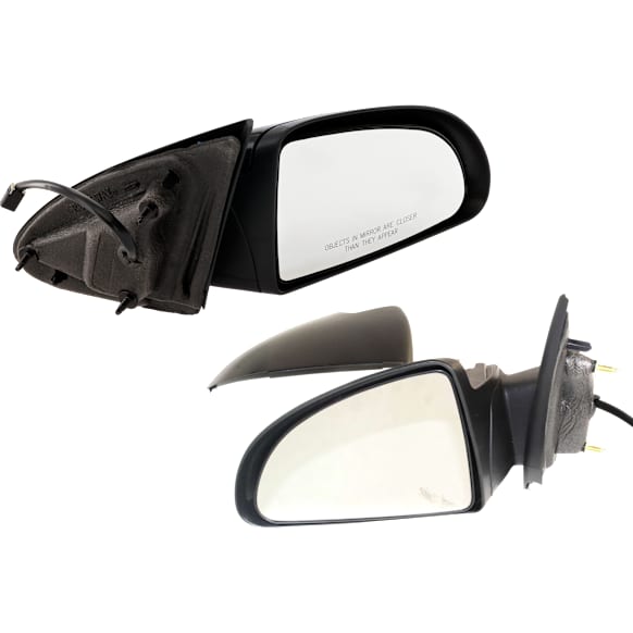 Driver and Passenger Side Mirror, Power Adjust, Non-Heated, Non-Folding, Paintable, No Signal Light, No Memory, No Puddle Light, No Auto-Dim, No Blind Spot Feature