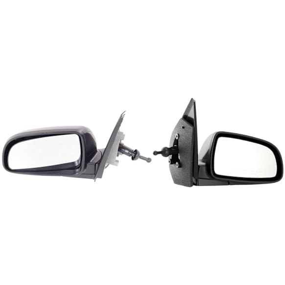 Driver and Passenger Side Mirror, Manual Adjust, Non-Heated, Manual Folding, Paintable, No Signal Light, No Memory, No Puddle Light, No Auto-Dim, No Blind Spot Feature