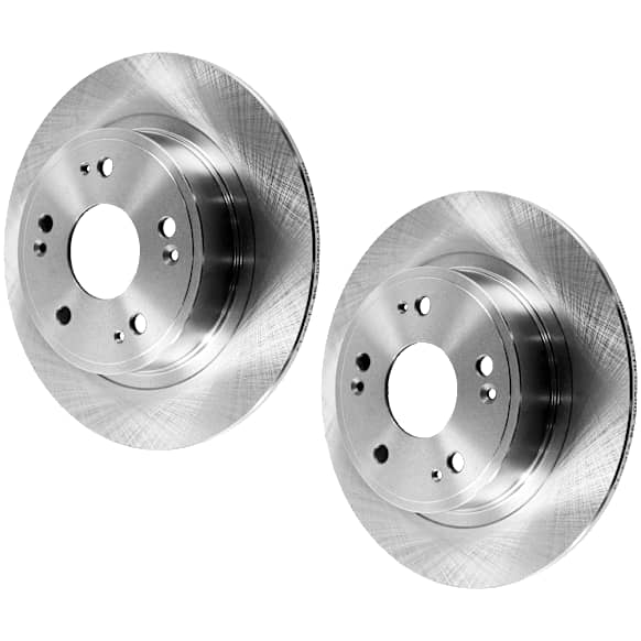 Rear Brake Disc, Natural Finish, Plain Surface, Solid, 5 Lugs, 281.69 mm