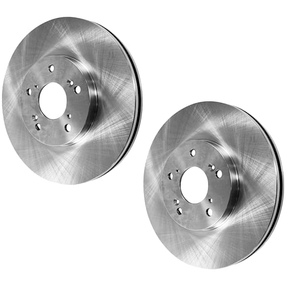 Front Brake Discs, Plain Surface, Vented, 5 Lugs, 11.81 in. Disc Diameter, Standard Front Caliper