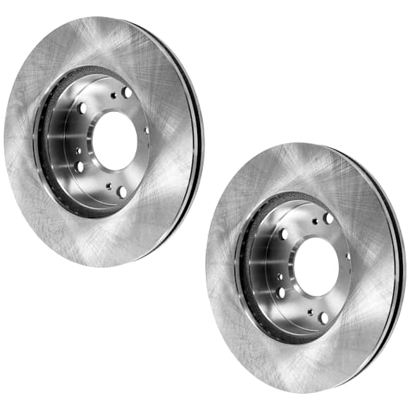 Front Brake Disc, Natural Finish, Plain Surface, Vented, 5 Lugs, 261.62 mm