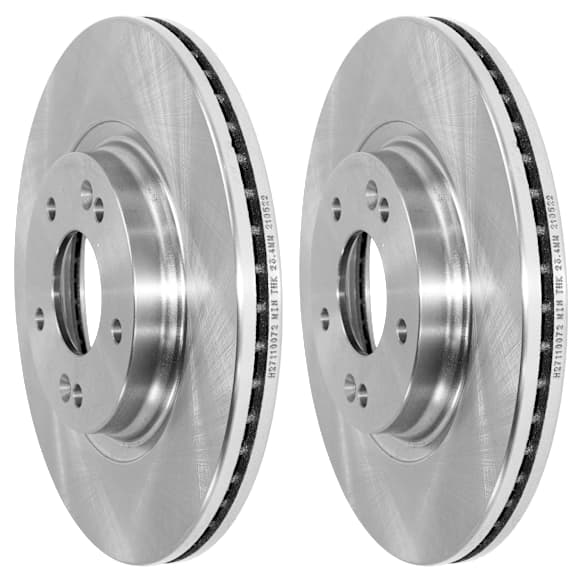 Front Brake Discs, Plain Surface, Vented, 5 Lugs, 12.01 in., Pro-Line Series
