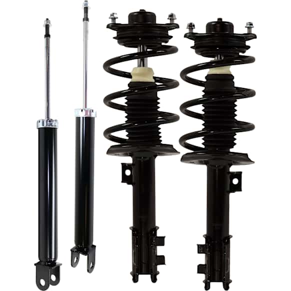 Front and Rear, Driver and Passenger Side Shock and Fully Loaded Strut, 2011 Models with Build Date Before 07/22/2010, without Factory Pro Kit