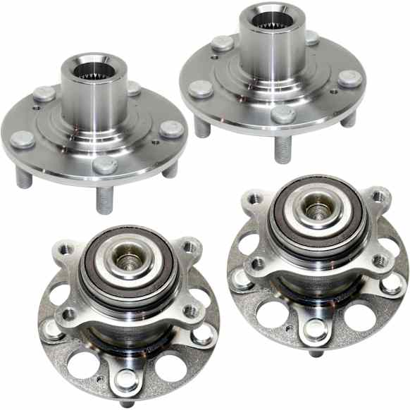 Front and Rear, Driver and Passenger Side Wheel Hub, 5 Lugs, 2.4L, 4Cyl