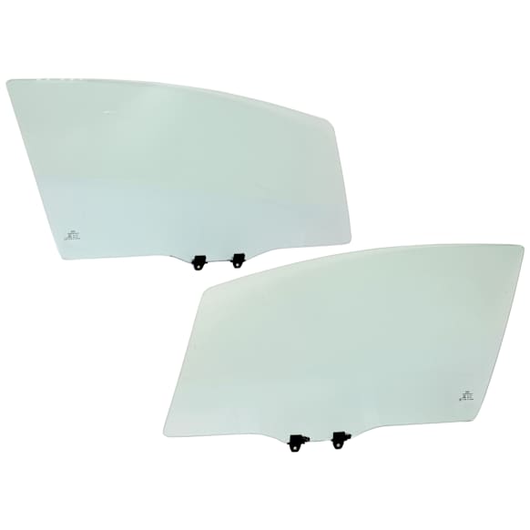 2015 Honda Fit - Front, Driver and Passenger Side Door Glass, Mexico Built Vehicle, Green Tint, FD26262 GTYN, FD26263 GTYN