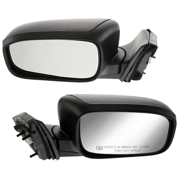 Sedan Driver and Passenger Side Mirror, Power Adjust, Heated, Manual Folding, Paintable, No Signal Light, No Memory, No Puddle Light, No Auto-Dim, No Blind Spot Feature