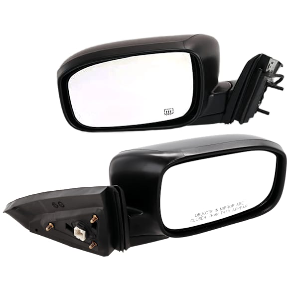 Coupe Driver and Passenger Side Mirror, Power Adjust, Heated, Manual Folding, Paintable, No Signal Light, No Memory, No Puddle Light, No Auto-Dim, No Blind Spot Feature