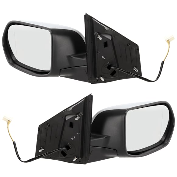 Driver and Passenger Side Mirrors, Power Adjust, Manual Folding, Non-Heated, Textured Black, No Signal Light, No Memory, No Puddle Light, No Auto-Dimming, No Blind Spot Feature
