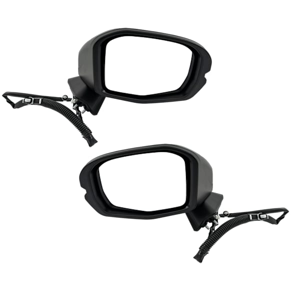 Driver and Passenger Side Mirror, Power Adjust, Non-Heated, Manual Folding, Paintable, No Signal Light, No Memory, No Puddle Light, No Auto-Dim, No Blind Spot Feature