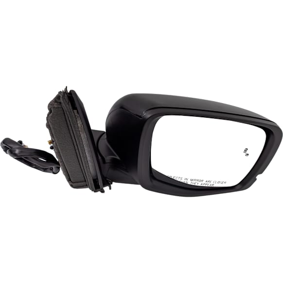 Driver and Passenger Side Mirror, Power Adjust, Heated, Manual Folding, Paintable, In-housing Signal Light, With Memory, No Puddle Light, No Auto-Dim, With Blind Spot Detection in Glass