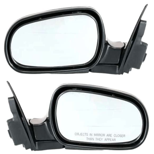 Driver and Passenger Side Mirrors, Power Adjust, Manual Folding, Non-Heated, Paintable, No Signal Light, No Memory, No Puddle Light, No Auto-Dimming, No Blind Spot Feature