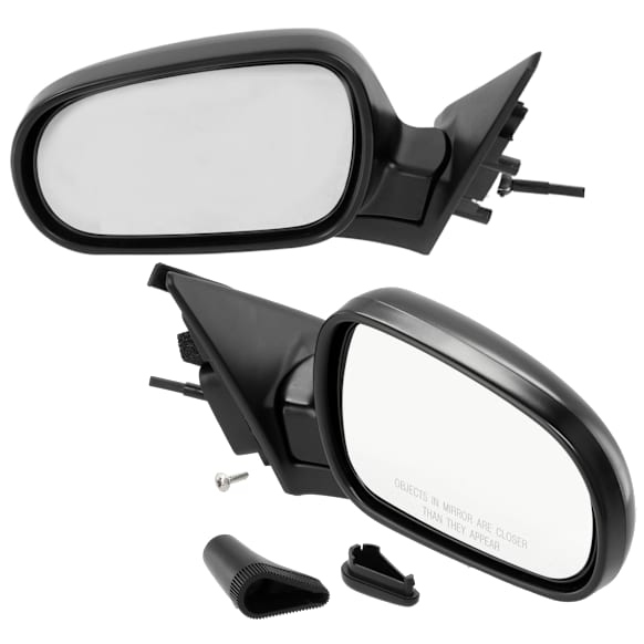 Driver and Passenger Side Mirrors, Manual Adjust, Manual Folding, Non-Heated, Paintable, No Signal Light, Memory, Puddle Light, Auto-Dimming, and Blind Spot Feature, 4 Door Sedan