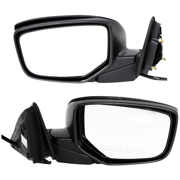 Driver and Passenger Side, Mirrors, Power Adjust, Heated, Manual Folding, Paintable, No Signal Light, No Memory, No Puddle Light, No Auto-Dimming, No Blind Spot Feature