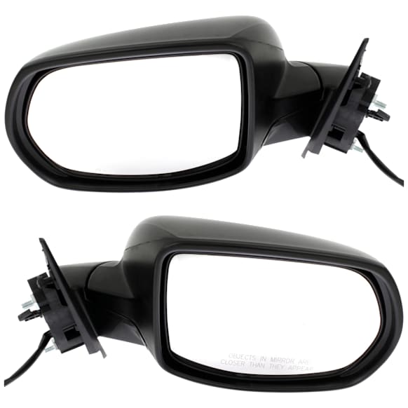 Driver and Passenger Side Mirrors, Power Adjust, Non-Heated, Manual Folding, Paintable, No Signal Light, No Memory, No Puddle Light, No Blind Spot Feature