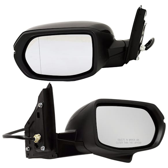 Driver and Passenger Side Mirror, Power Adjust, Heated, Manual Folding, Paintable, In-housing Signal Light, No Memory, No Puddle Light, No Auto-Dim, No Blind Spot Feature
