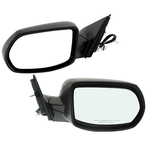 Driver and Passenger Side Mirror, Power Adjust, Non-Heated, Manual Folding, Paintable, No Signal Light, No Memory, No Puddle Light, No Auto-Dim, No Blind Spot Feature