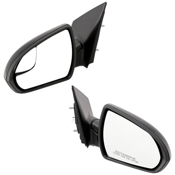 Driver and Passenger Side Mirror, Power Adjust, Non-Heated, Manual Folding, Paintable, No Signal Light, No Memory, No Puddle Light, No Auto-Dim