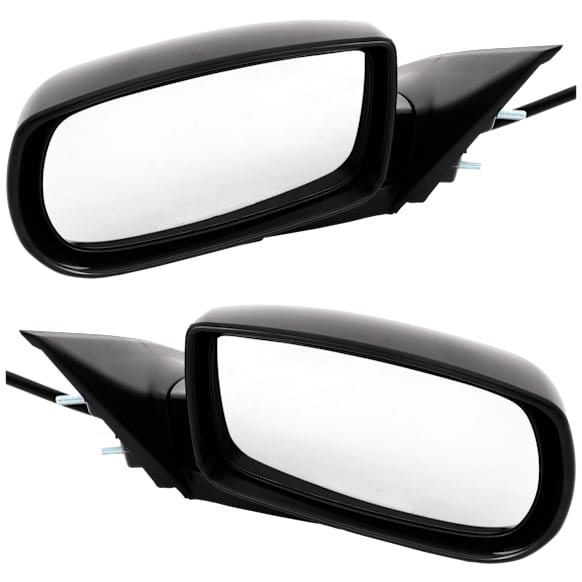 Driver and Passenger Side Mirror, Power Adjust, Heated, Manual Folding, Paintable, No Signal Light, No Memory, No Puddle Light, No Auto-Dim, No Blind Spot Feature